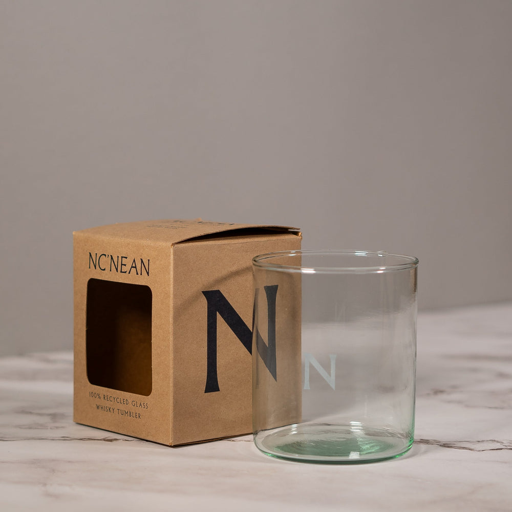 RECYCLED GLASS NC'NEAN WHISKY TUMBLER
