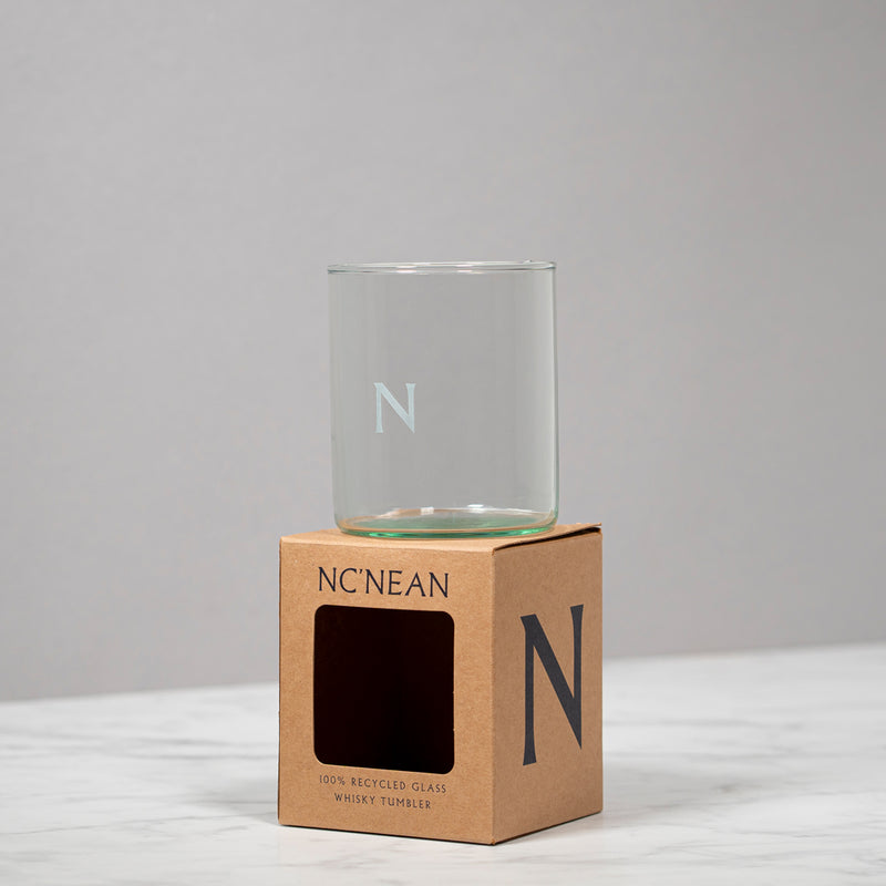 RECYCLED GLASS NC'NEAN WHISKY TUMBLER