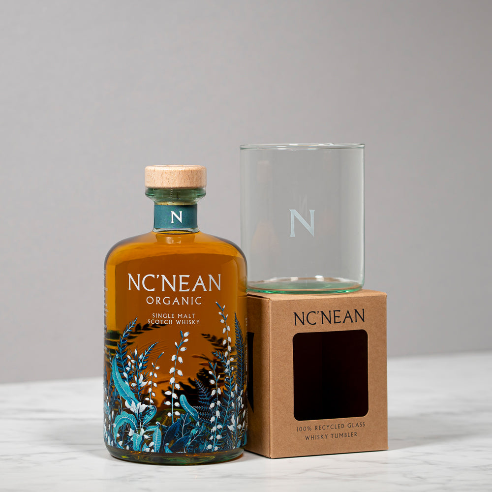 RECYCLED GLASS NC'NEAN WHISKY TUMBLER