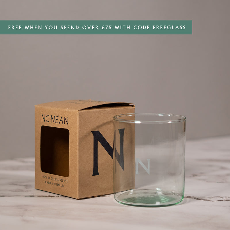 RECYCLED GLASS NC'NEAN WHISKY TUMBLER